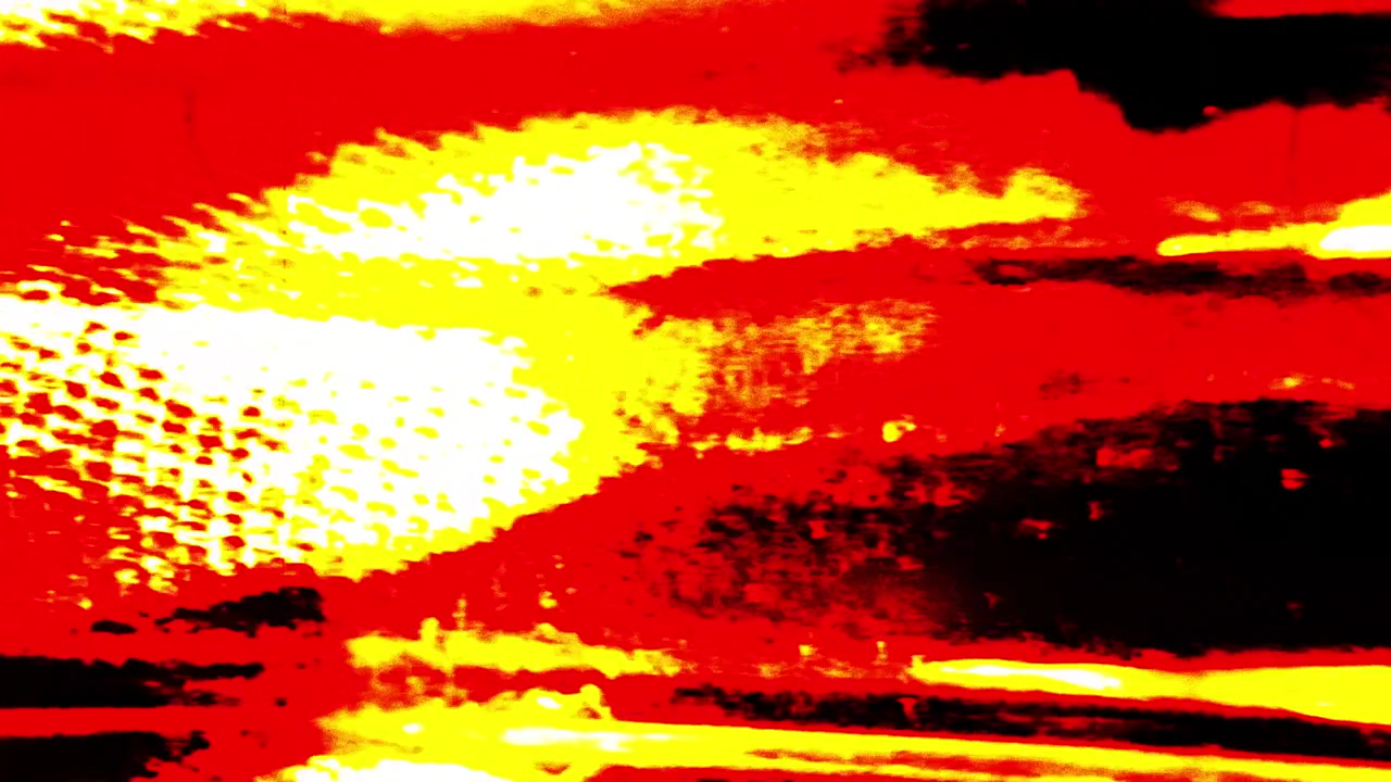 Abstrakte røde og gule lysstriber med filmkornstekstur