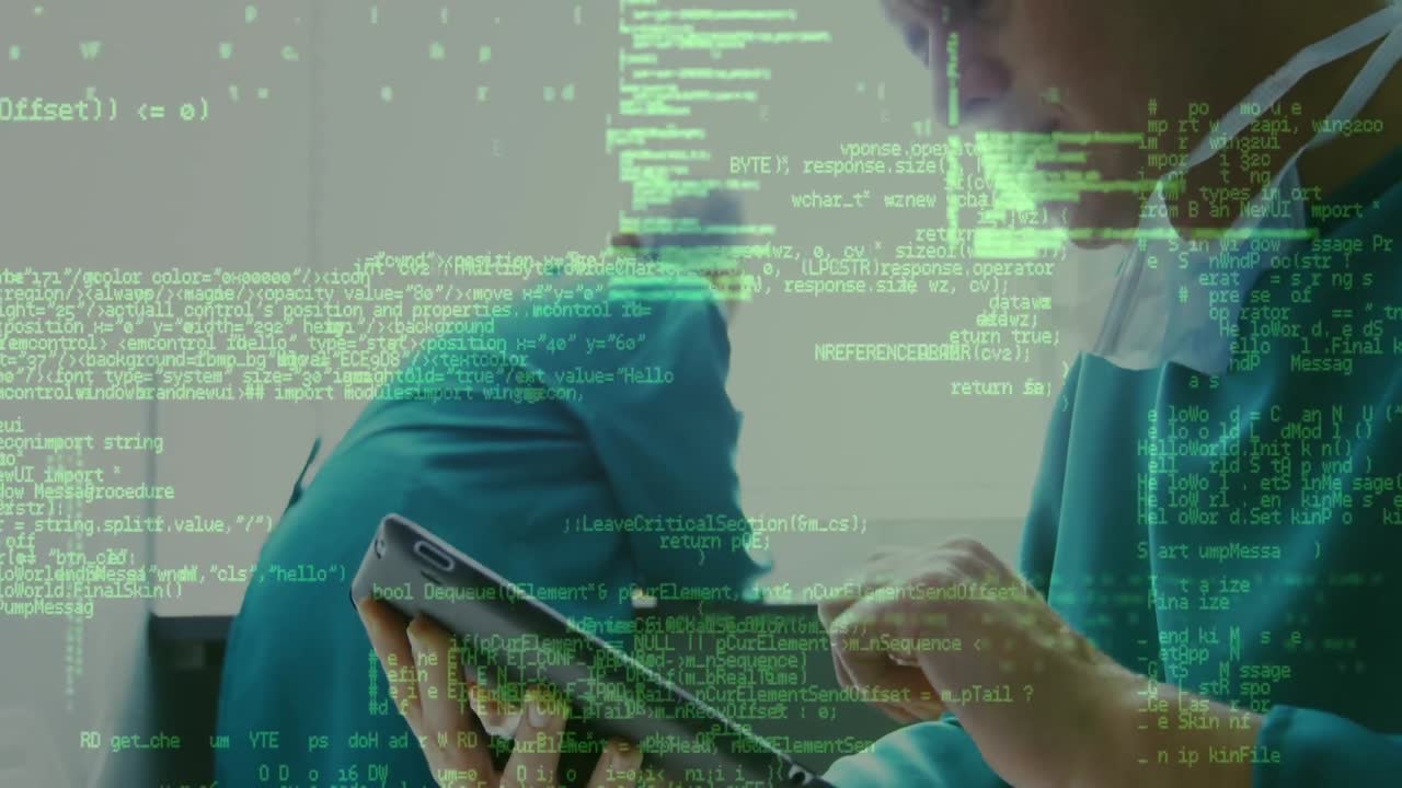 Animation of data processing over diverse male and female surgeons