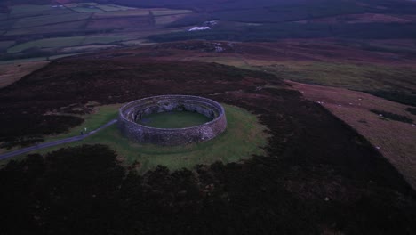 grianan of aileach ring fort, donegal - ireland.