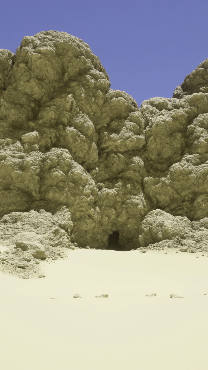 Unique rock formations in desert landscape reveal natures artistry