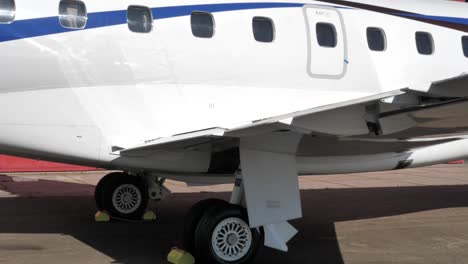 close up extending flaps on aircraft wing, aerodynamic lift surface