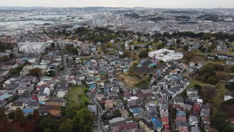 Vista-Aérea-Del-Horizonte-En-Yokohama