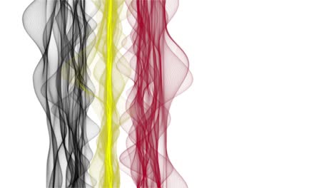 fantástica animación belga de ondas de color en cámara lenta para eventos deportivos y espacio para texto, 4096x2304 bucle 4k
