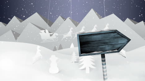 산타는 사 ⁇ 과 함께  ⁇ 매를 타고 날고 화살표를 찍고 종이를  ⁇ 고 풍경을  ⁇ 습니다.