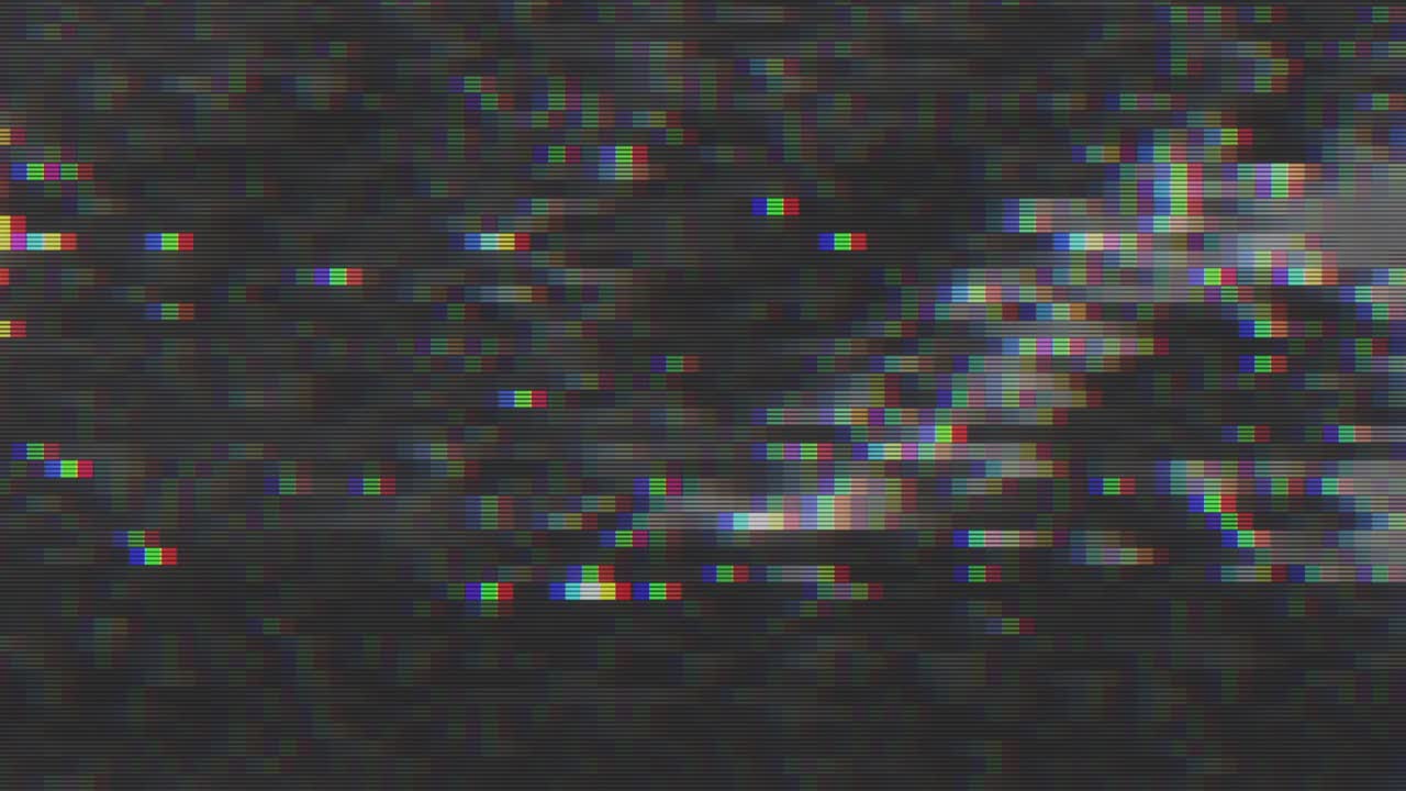 Unique Design Abstract Digital Animation Pixel Noise Glitch Error Video Damage