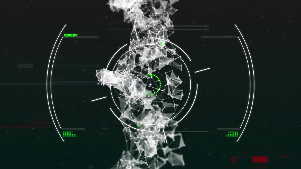 Animazione dell’elaborazione dati su filamento di DNA