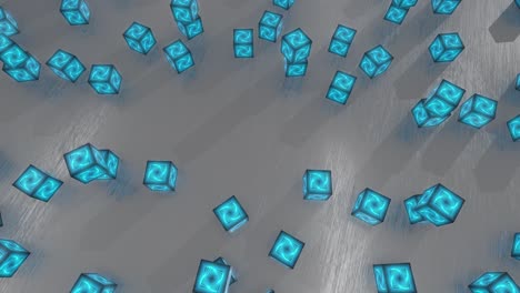 looping blue boxes