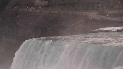 an up close look at top of niagara falls