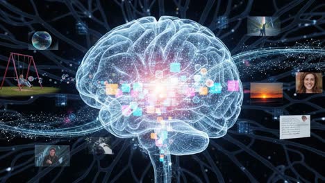 an intricate visualization of the human mind: a glimpse into cognitive processes, memory, and neural connections, highlighting the power of thought and imagination