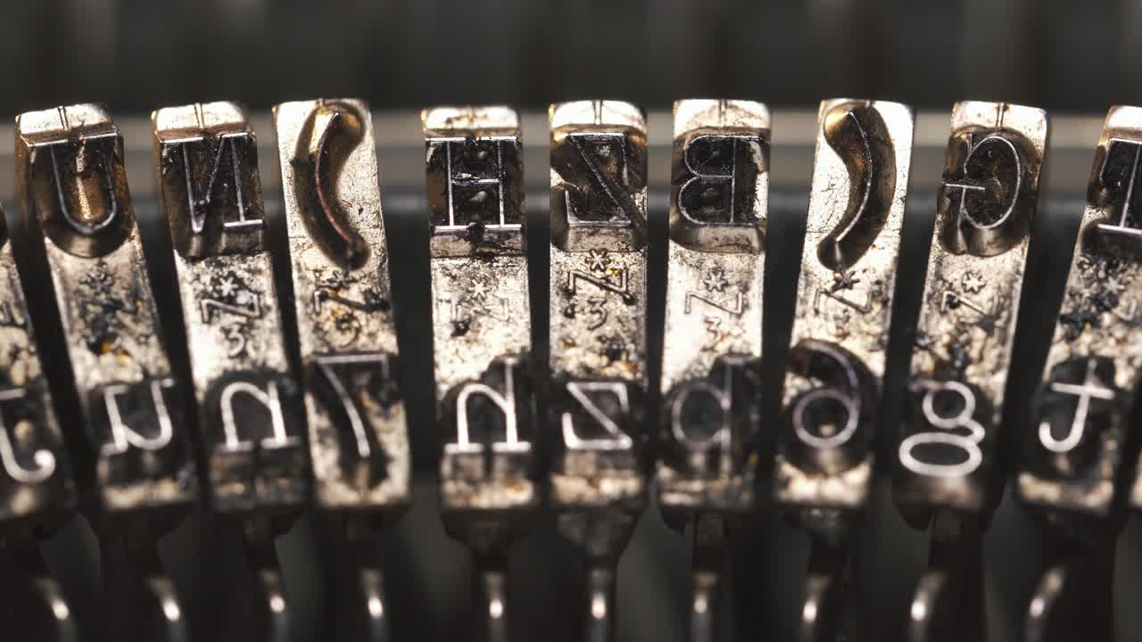 Close-up of Typewriter Keys