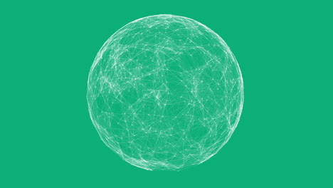 white technology sphere connectivity animation