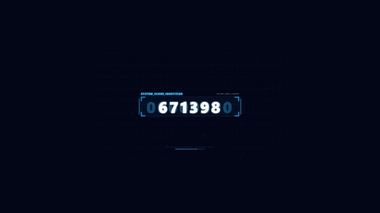 Digital Score Counter Displaying Rapidly Increasing Numbers