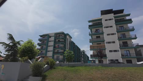 mamaia, constanta romania driving pov holiday resort in summer season