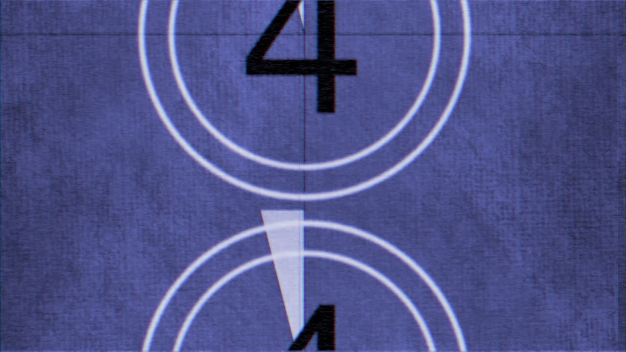 Motion retro film countdown in 80 and 90s style 11