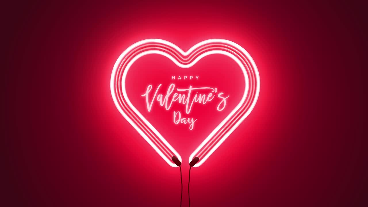 Happy Valentine's Day script lettering inscription Greeting Card