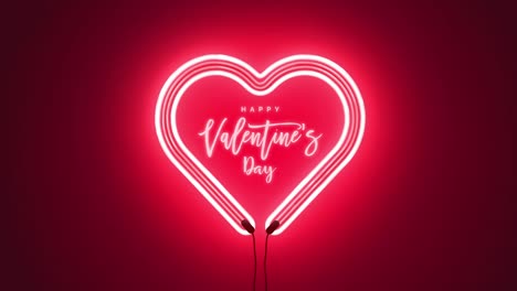 happy valentine's day script lettering inscription greeting card