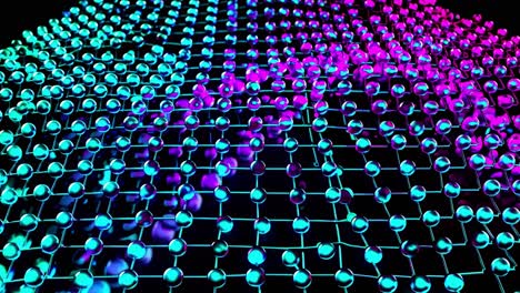 abstract glowing network design