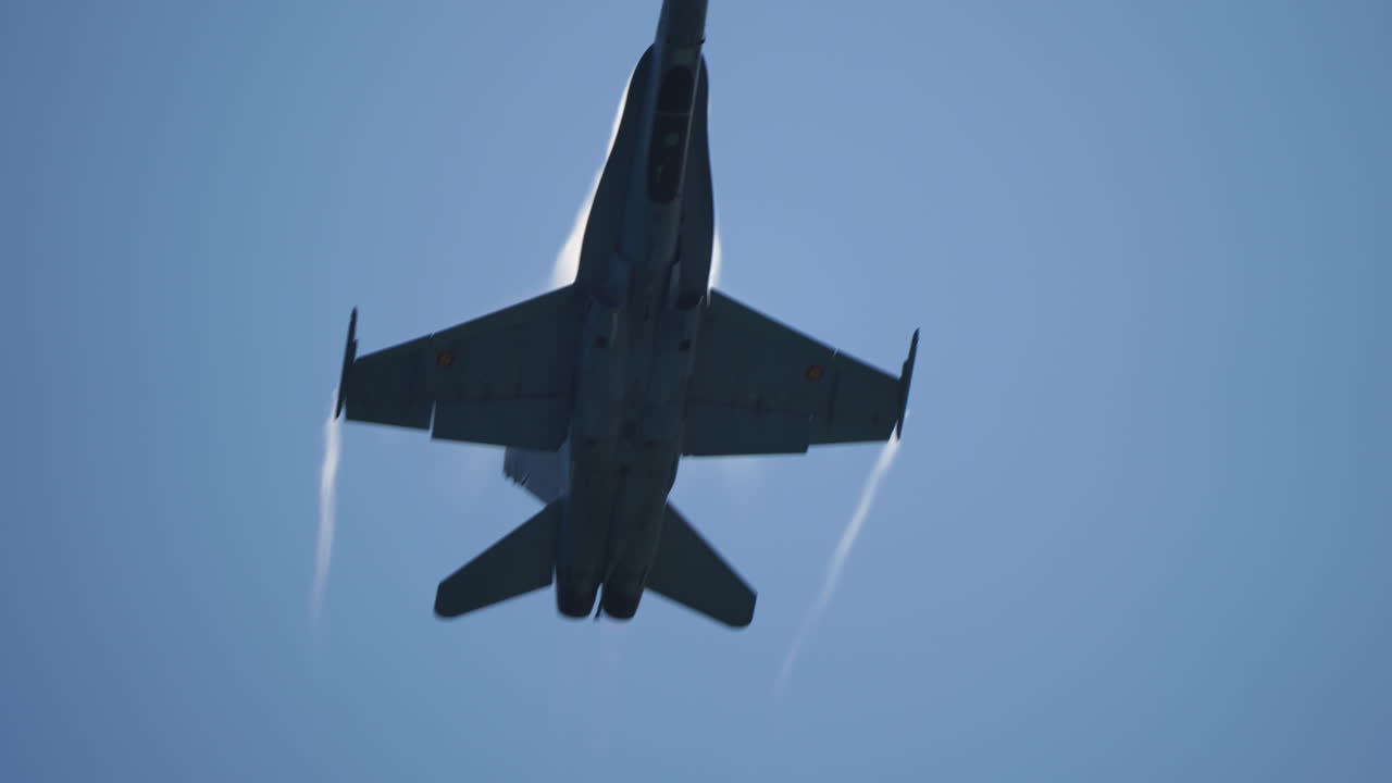 F/A-18 Hornet flying in the sky