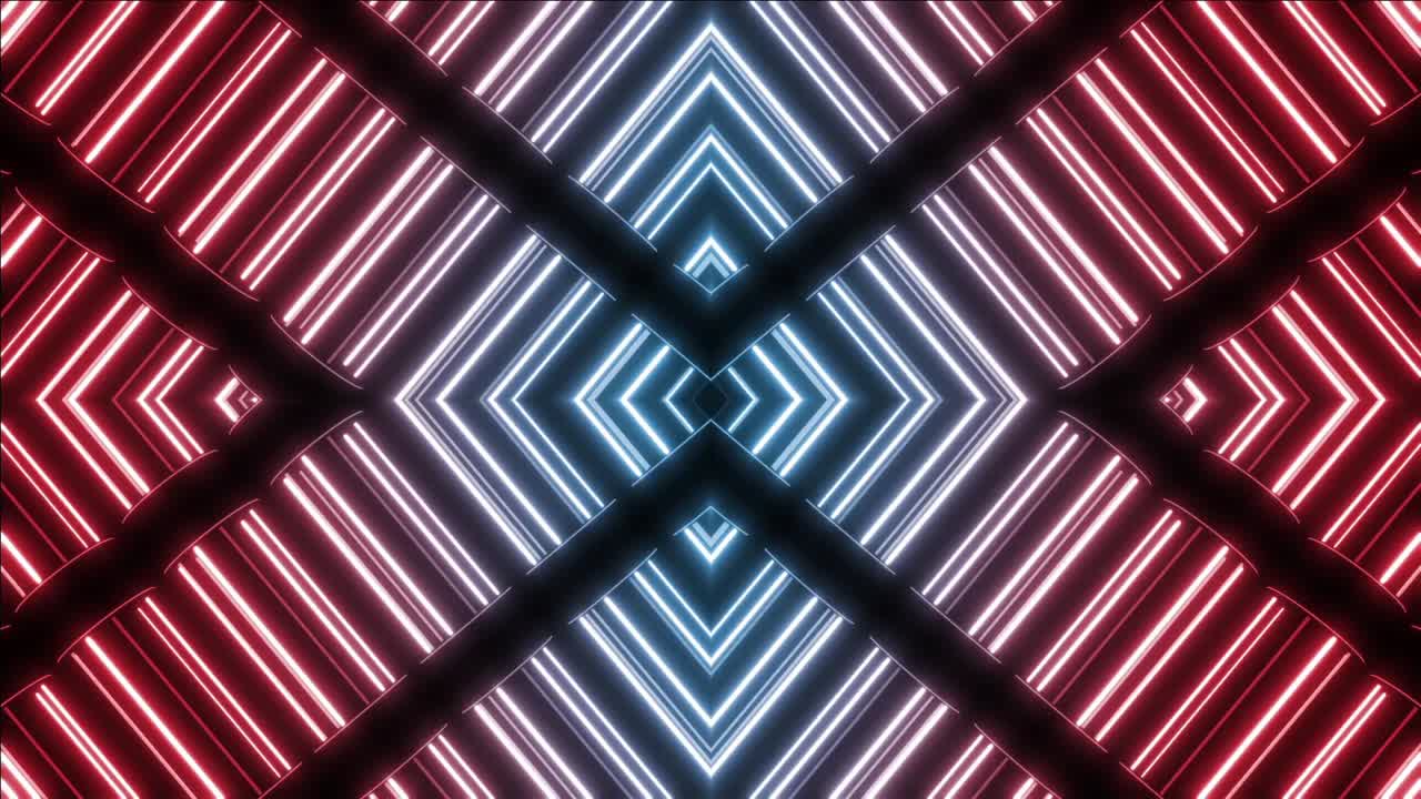 patrón geométrico de neón