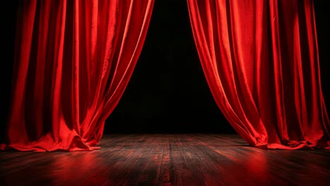 red theater curtains