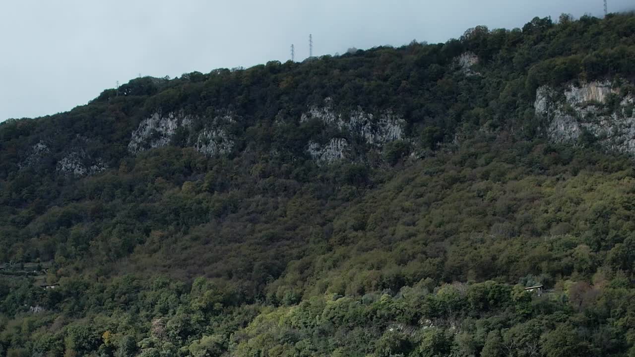 Drone captures stunning aerial view of Alps in Italy