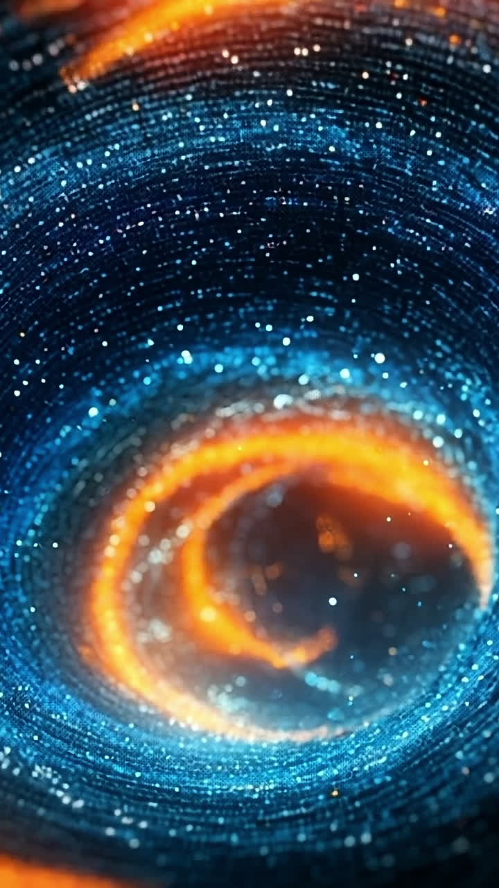 Colorful night galaxy swirl