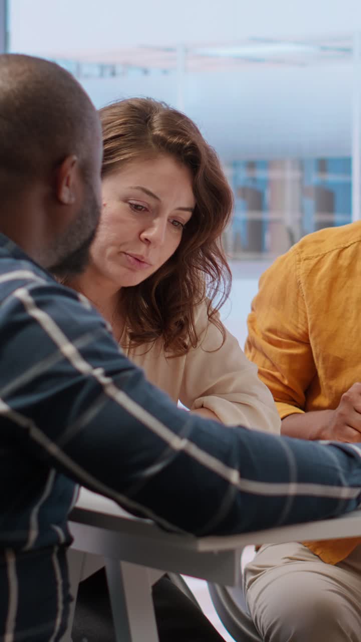Diverse Business Team Discussing Project in Office Meeting