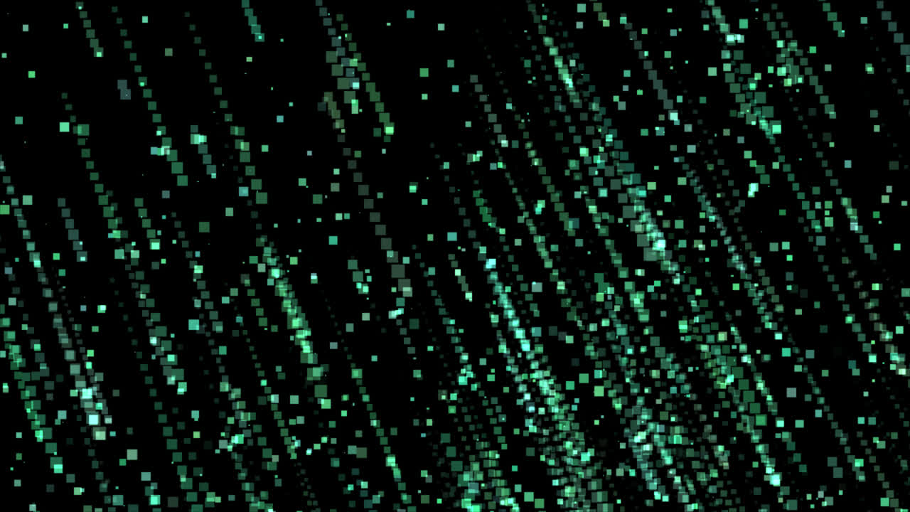 abstracto caída de la lluvia de píxeles