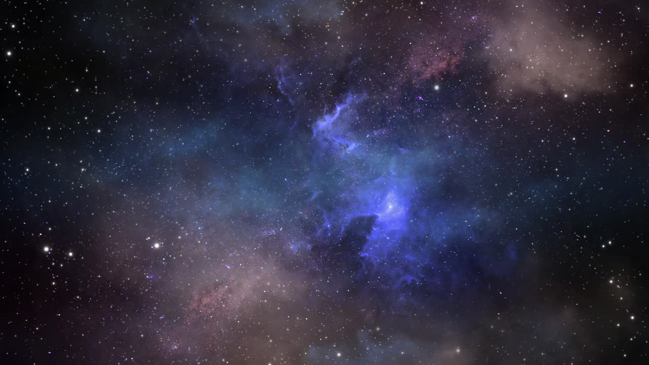 nebulosa azul moviéndose en el espacio, fantasía de fondo