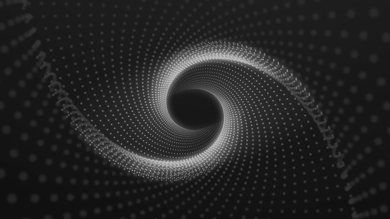 puntos giratorios ojo - bucle - negro y blanco