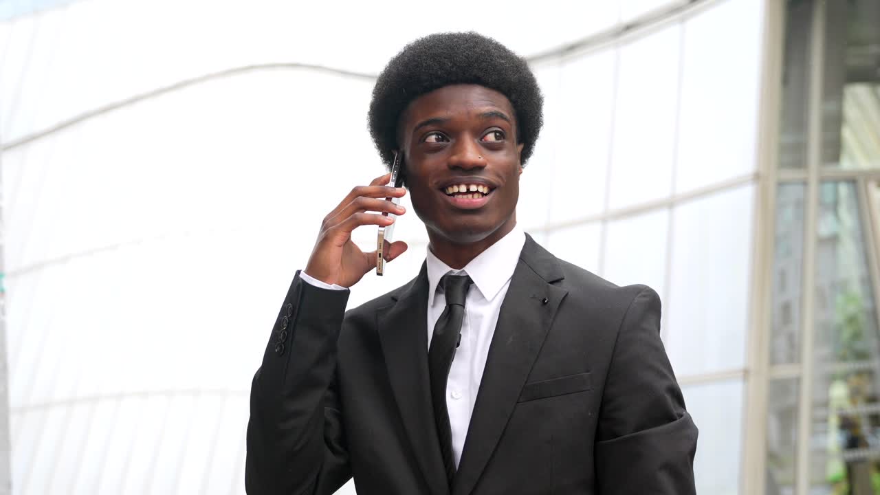 Young Businessman on the Phone