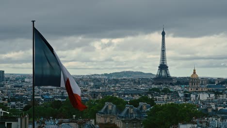 Aerial-view-of-Paris,-France