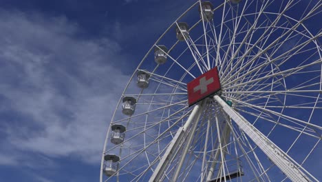 ferris wheel in geneva, switzerland