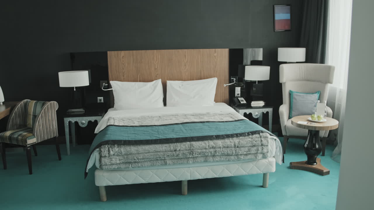 Overview of Modern Hotel Room