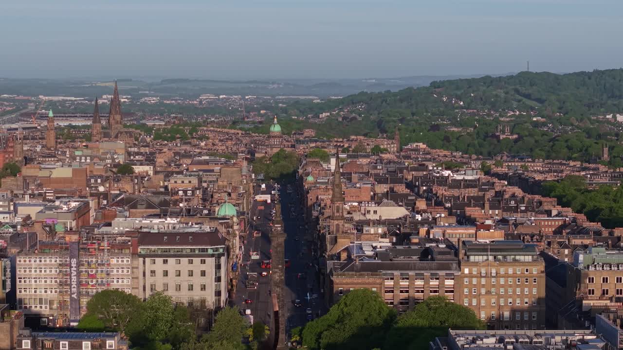Aerial View of Edinburgh Cityscape