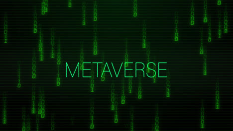 Animation-Von-Metaverse-Text-über-Datenverarbeitung