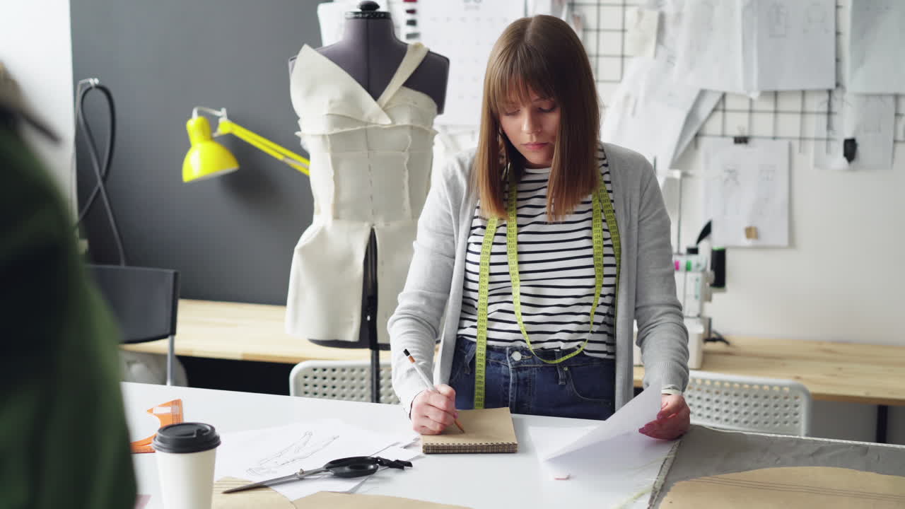 일 하는 패션 디자이너