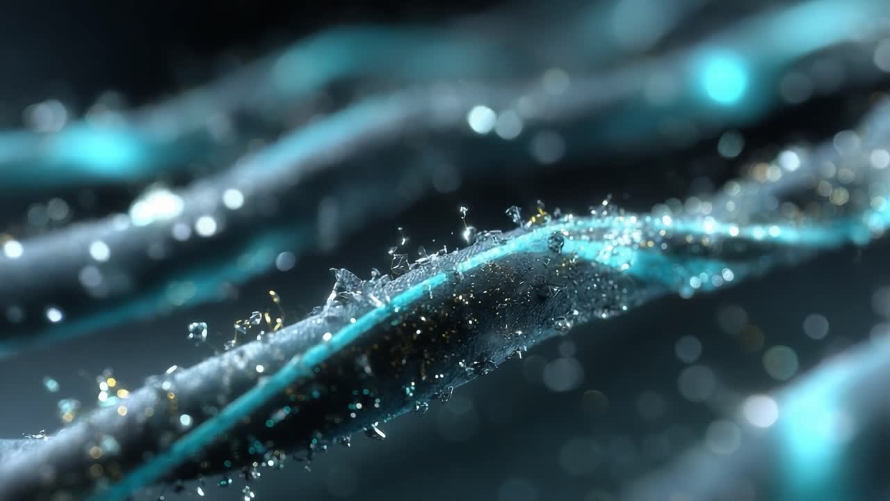 Stunning Close-Up View of Iridescent Textures Capturing the Dazzling Play of Light and Reflection on Dynamic Fluid Surfaces in a Serene Abstract Environment