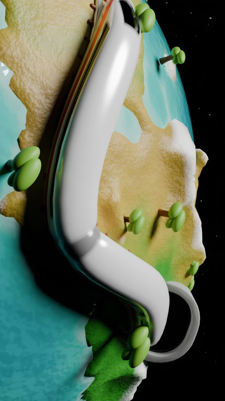 tren de alta velocidad en un globo de dibujos animados