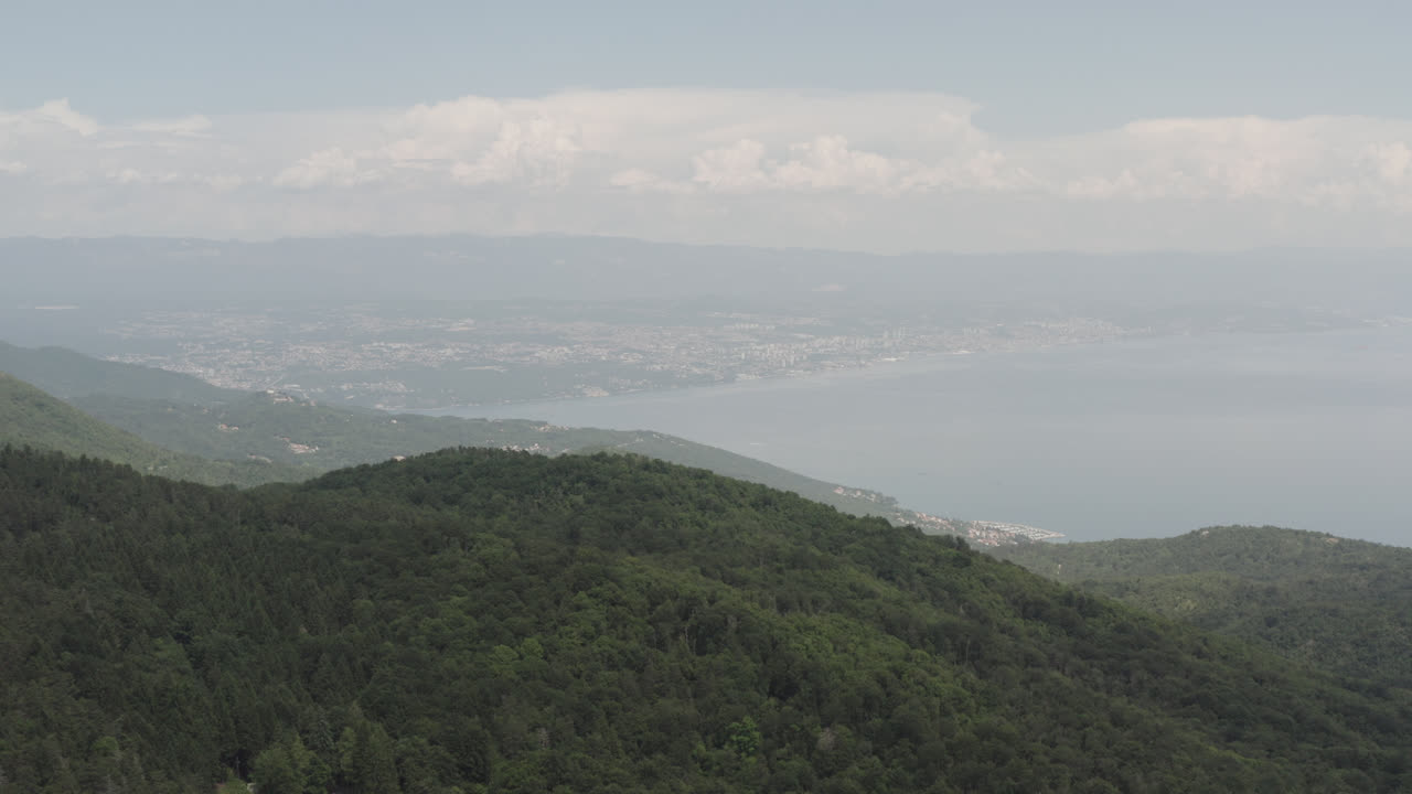 크로아티아 국립 공원 드론 샷 4k 풍경