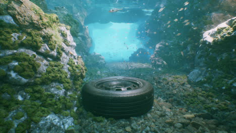 underwater tire pollution