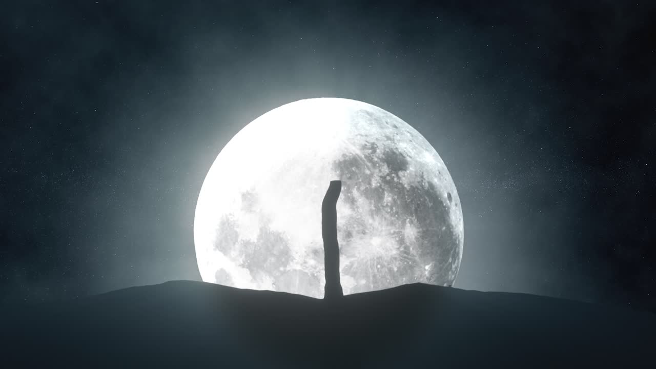 달빛으로 빛나는 풍경