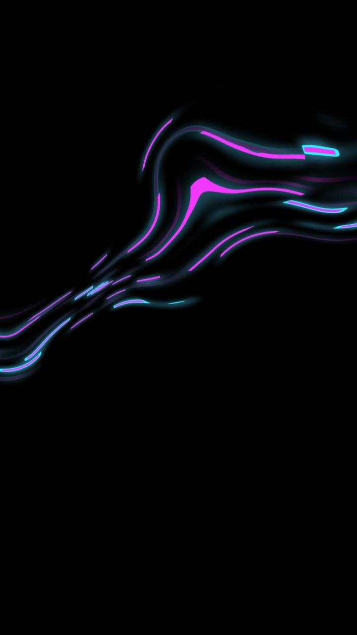 Animazione di scie luminose di trasferimento dati che si muovono su sfondo nero