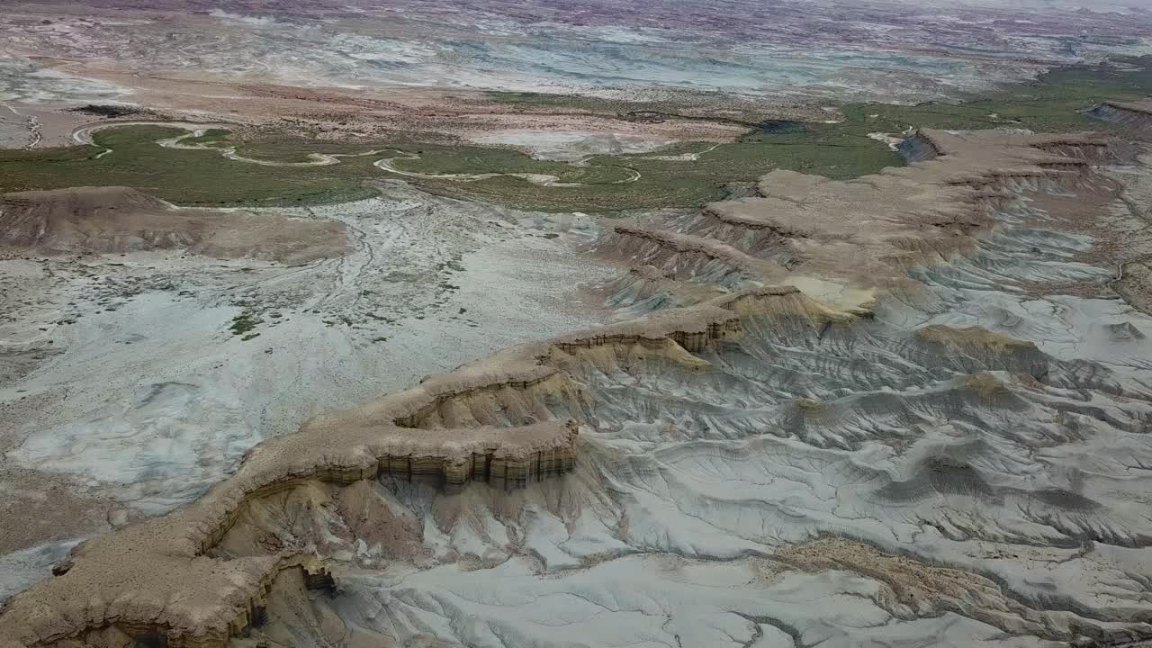 Barren Landscape of Utah Desert USA. Drone Aerial View