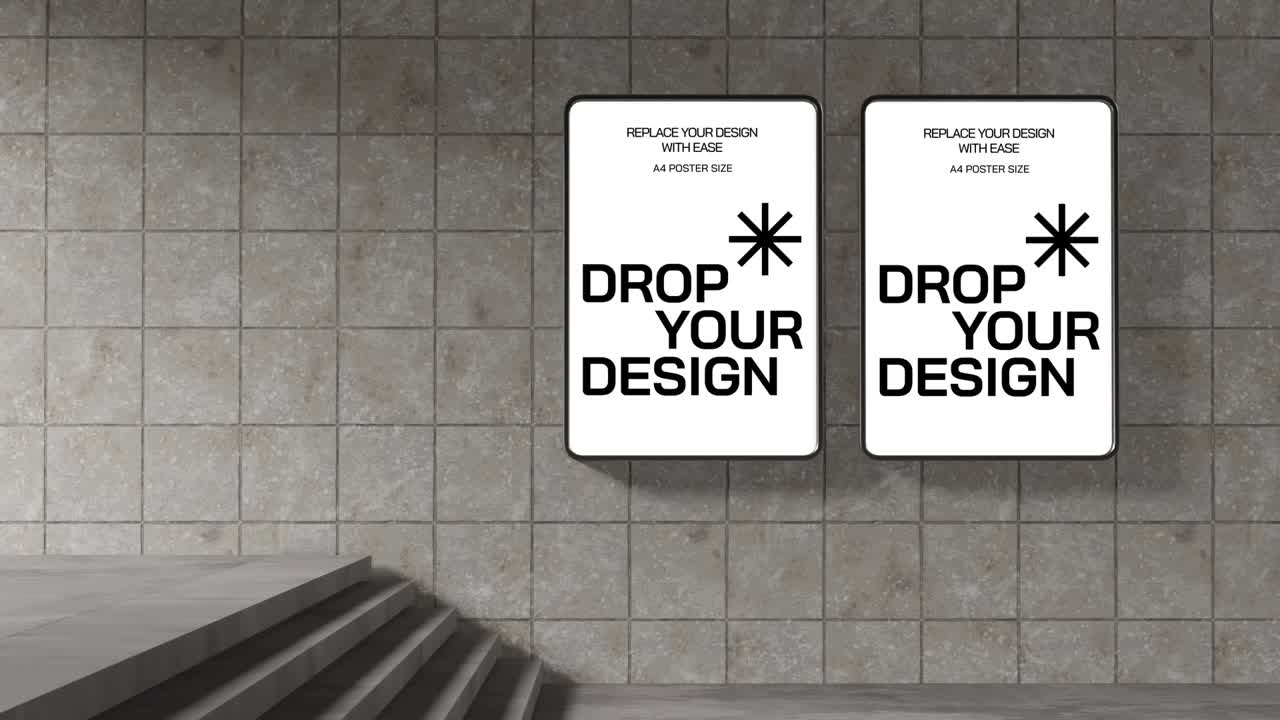 maqueta de pantalla de cartelera