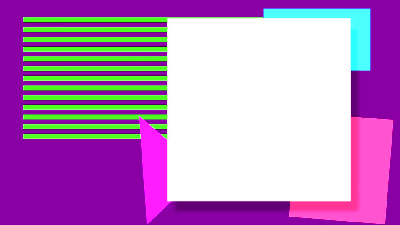 animación abstracta con formas geométricas