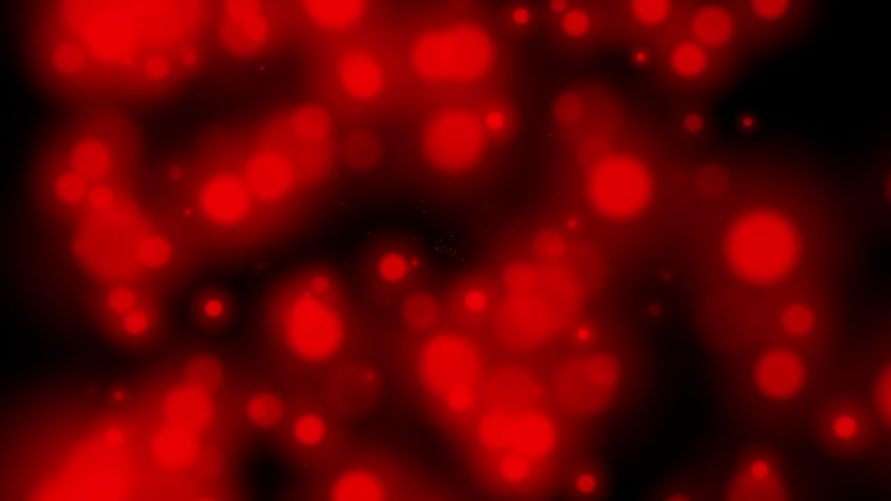 animación de bokeh de partículas abstractas de 4k, fondo de color negro