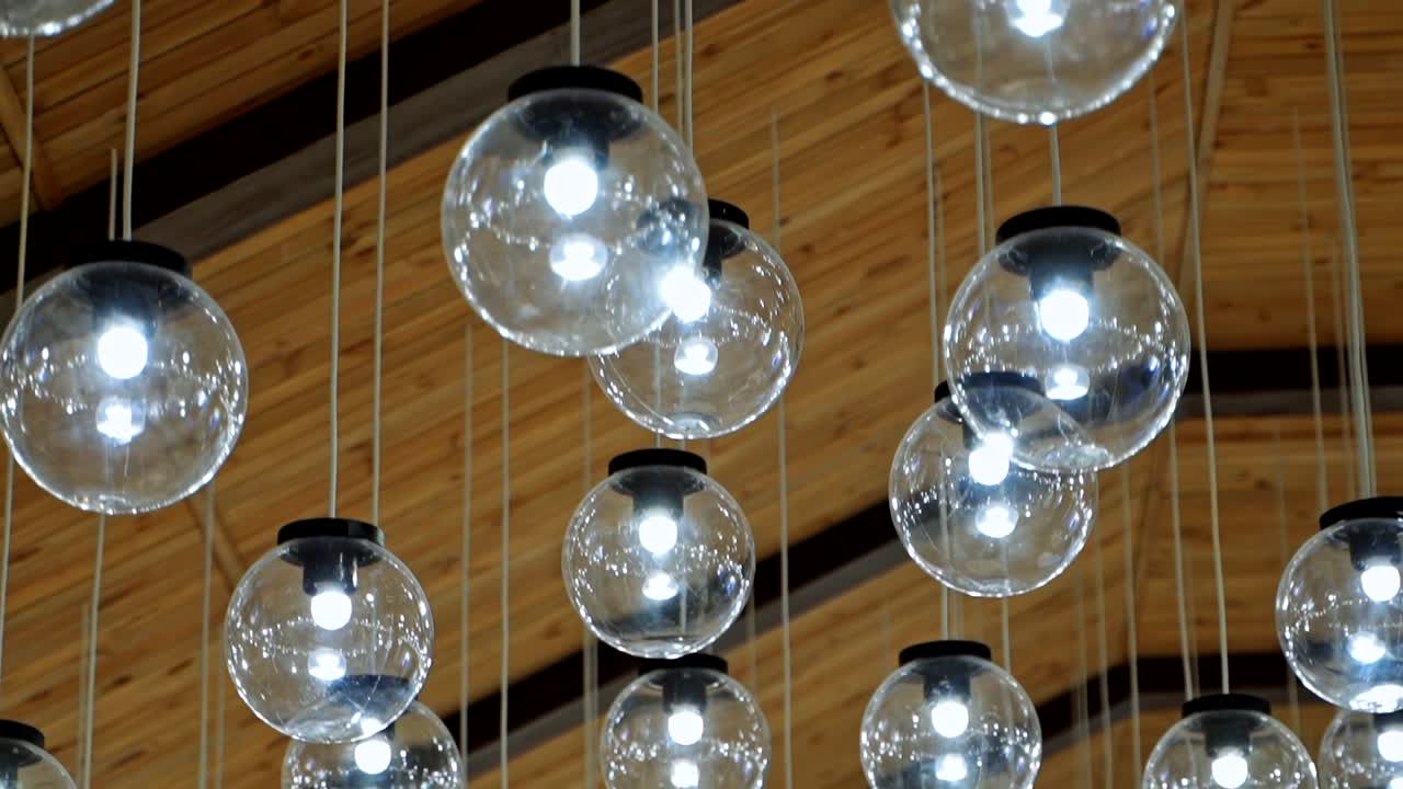 Modern lamps hanging. Decorating hanging lantern lamps