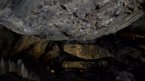 mini stalactites in a cave