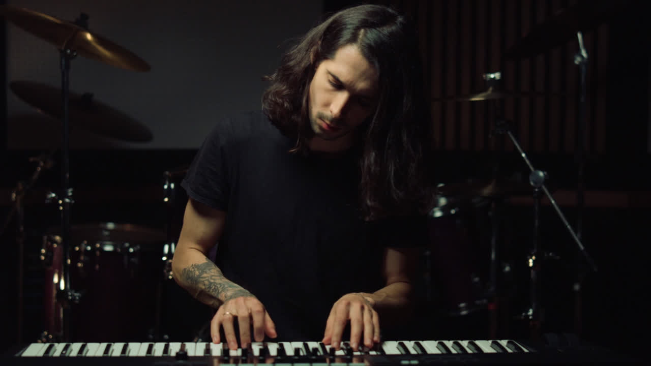 Musician Playing Keyboard